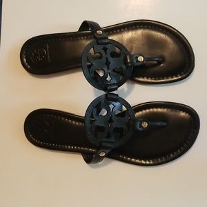Tory Burch Miller Black Leather Sandals